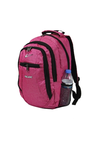 Escape Esc 307 Çizgili Polyester Kumaş Sırt Çantası Pembe