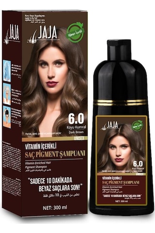 Jaja Vitamin İçerikli Saç Pigment Şampuanı Unisex 300 Ml 6.0 Koyu Kumral Tüm Saçlar
