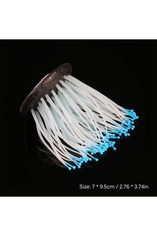 Xiyyadms Mavi Silikon Deniz Anemonu Dekoru: Akvaryum Tasarımı İçin Gerçekçi Ve Güvenli Aksesuar