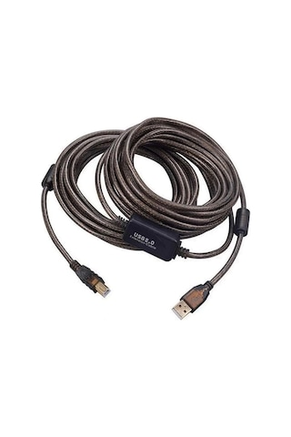Powermaster Pm-29486 Şeffaf Chipset 10 Metre Usb 2.0 Yazıcı Kablosu