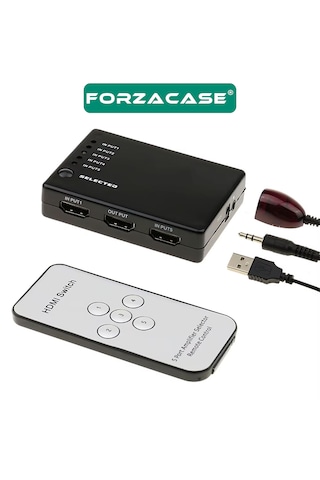 Forzacase 5in1 Kumandalı Hdmı Çoklayıcı Switch 1080p - Fc1113