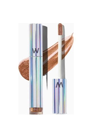 Wonderskin Wonder Blading Top Gloss Simli Lüks Dudak Parlatıcı Dudak Parlatıcıları Golden Glitter