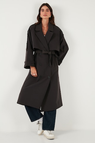 Lela Bayan Trençkot 6839476 Koyu Kahve Koyu Kahve