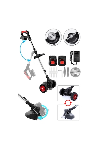 Deko Turkey DKT21AT Samsung Çift Akülü 21V 2Ah Çim Ot Biçme Mak