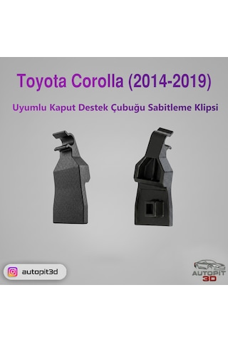 Toyota Corolla 2014-2019 Uyumlu Kaput Destek Çubuğu Sabitleme Klipsi