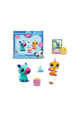 Hasbro Littlest Pet Shop 2'li Paketa 00585 G7 90 Kapibara-sarı Kuş Miniş