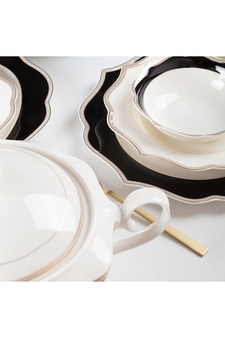 Bernardo Black Elıza 57 Parça Yemek Takımı