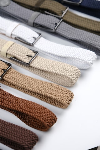 Mft Leather Hakiki Deri Erkek Örgü Kemer 3,5cm, Siyah 9863 Siyah