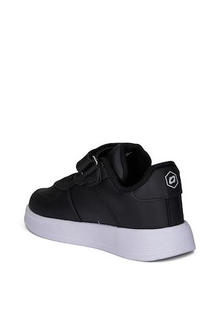 Zacoz Unisex Çocuk Spor Ayakkabı Cırt Cırtlı Hafif Rahat Günlük Okul Sneaker siyah