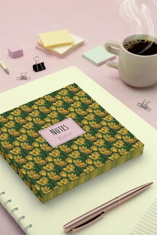 My Mia Art Sarı Manolya 16x16 Çizgisiz Defter Çok Renkli