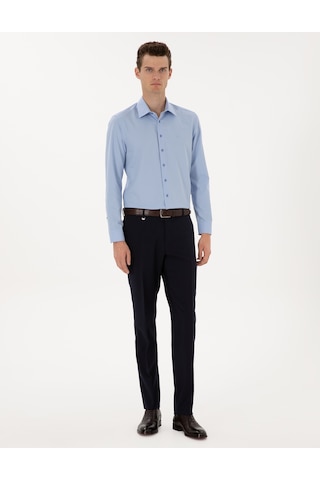 Pierre Cardin Erkek Mavi Gömlek Desenli 50312330-vr036 Mavi