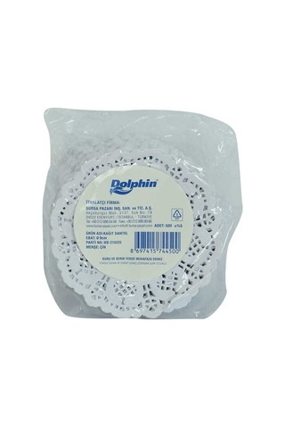 Kağıt Bardak Altlığı 9 Cm Dantel Desenli Beyaz 500 Adetli 1 Paket Diğer