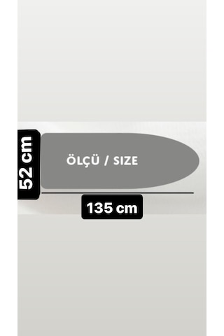 Jotta Turkuaz %100 Cotton Ütü Masası Kılıfı Bezi Örtüsü J01