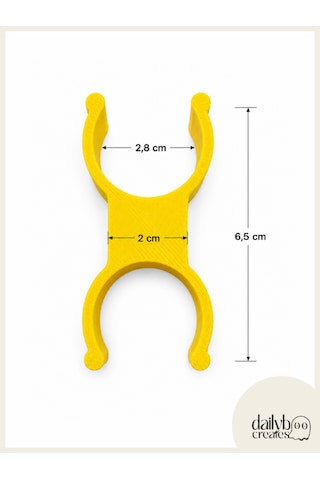 Sup/kano Sarı Kürek Düzenleyici Aparat 2'li Set-kürek Parça Tutucu Klips-paddle Board Taşıma Aksesuarı