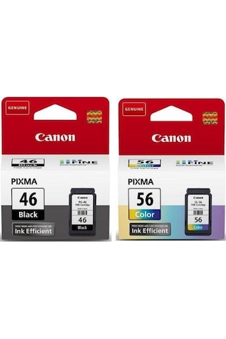 Canon PG 46 Cl 56 Pixma E404/E414/E464/E484 Siyah Renkli Kartuş Canon PG 46 Cl 56 Pixma E404/E414/E464/E484 Siyah Renkli Kartuş