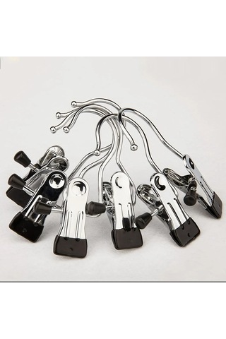 Dancemonkey Klip Swift Paslanmaz Çelik Kıyafet Askısı - 10 Adet Mavi Mavi