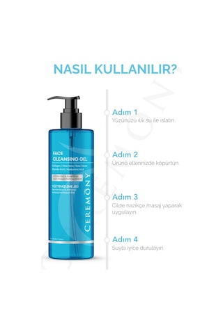 Ceremony Nemlendirici Arındırıcı Eşitleyici Sivilce ve Akne Karşıtı Yüz Temizleme Jeli 400 ML + Nivea Soft Krem 200 ML