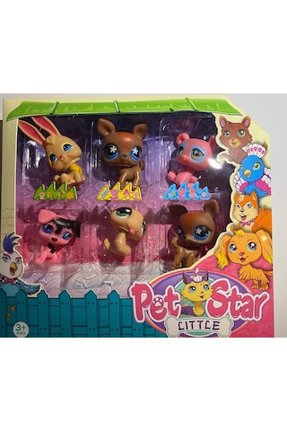 Pet Shop Neşeli Minişler 6'lı Miniş Oyuncak Pet Star