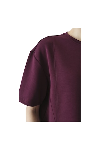 Penti Bordo Silky Feel Dikiş Detaylı Tişört