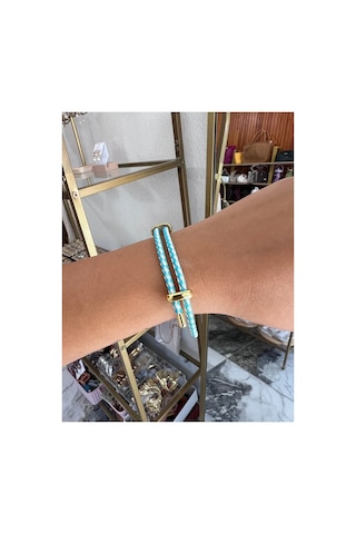 Linalya Jewelry Örme İp Bileklik Mavi - Model 200