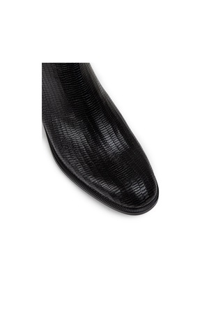 Deery Hakiki Deri Siyah Erkek Fermuarlı Bot - 01921msyhc09