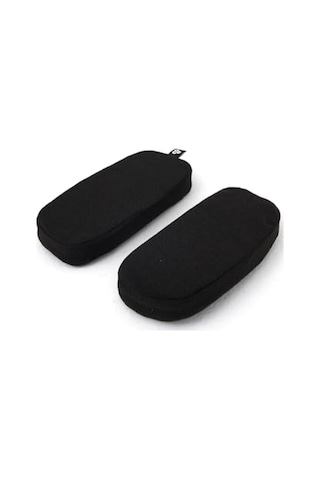 Ergonomik Ofis Koltuğu - Siyah Kumaş, Rahat Kol Pedi Açık Bej