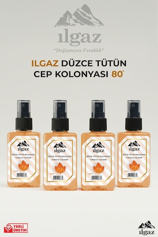 Ilgaz Elegance Series 80 Derece Tütün Kolonyası Sprey 4 x 50 ML