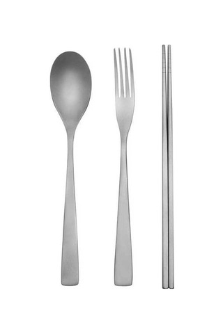 Tongxida Titanyum Ütülenmiş Üçlü Set: Kaşık, Çatal, Çubuk - Ultra Hafif, Anti Kayma, Yiyecek Açısını Korur - Kamp, Yürüyüş, Se Çok Renkli