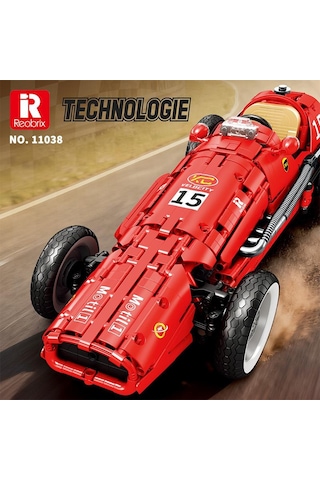 Reobrix Technic 11038 Ferrari 500 F2 Araba Yaratıcı Yapı Blok Seti Building Blocks - 1809 Parça