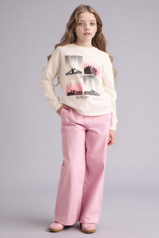Defacto Wıde Leg Düz Paça Gabardin Pantolon Kız Çocuk G0607a826smpn171 Pembe-pn171