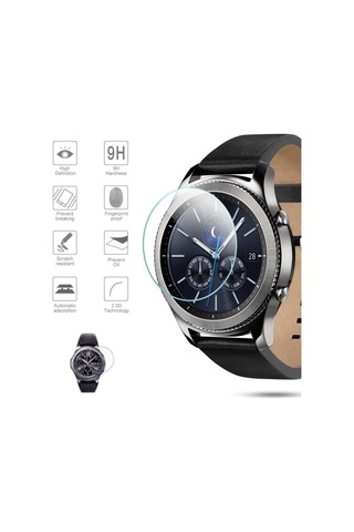 Samsung Uyumlu Gear S3 Frontier Ekran Koruyucu Şeffaf Nano Cam 2 Adet