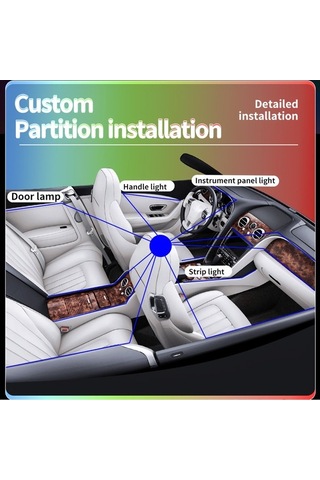 Dancemonkey Yüksek Kalite Akıllı Araç Işıkları: Uzaktan Kumanda, 210 Işık Modu, Dıy Müzik, Usb Aksesuar, Çok Renkli Çok Renkli