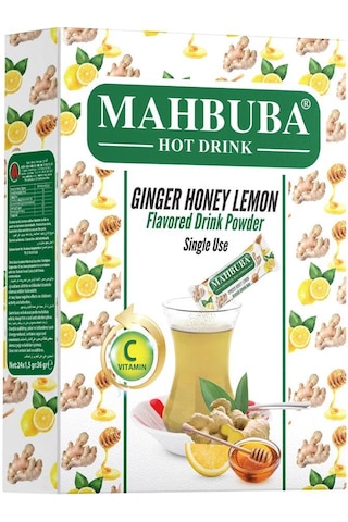 Mahbuba Tek İçimlik Zencefil Bal Limon Aromalı Oralet Çayı 120 x 1.5 G