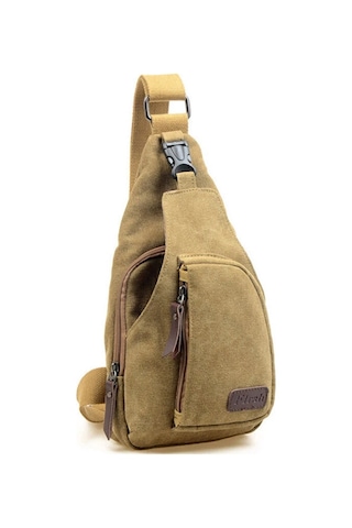 Erkekler İçin Askeri Kanvas Askılı Göğüs Çantası Çapraz Askılı Omuz Çantası Günlük Sırt Çantası