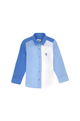 U.s. Polo Assn. Erkek Çocuk Mavi Gömlek Desenli 50306578-vr036 Mavi