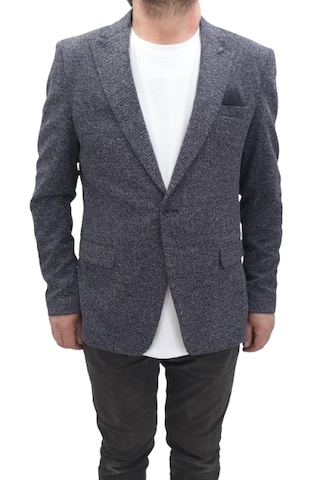 Twenhil Dmctekstil Erkek Ckt-203 Desenli İtalyan Kesim Dar Kalıp Tek Düğme Blazer Ceket Lacivert