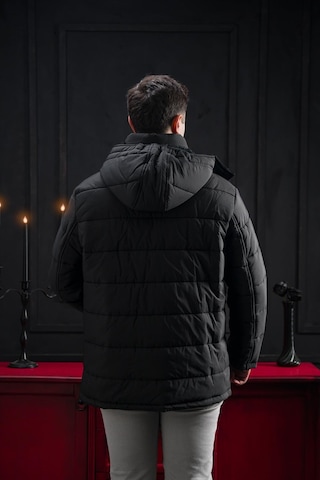 Advante Slimfit Çıtçıt Ve Fermuar Kapamalı Kapşonlu Erkek Kapitone Mont 001