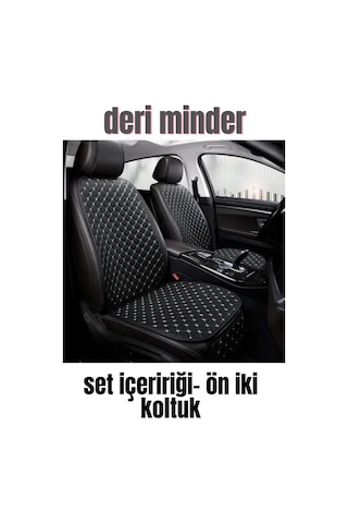 Deri Cepli Oturak Kapitone Sırt Dayamalı Minder Siyah Beyaz