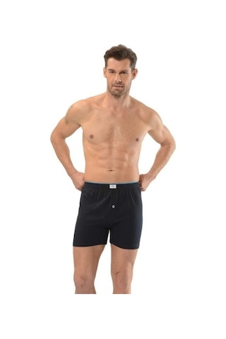 Erkek Siyah Havlu Kemer Penye Boxer 127 Jiber 127