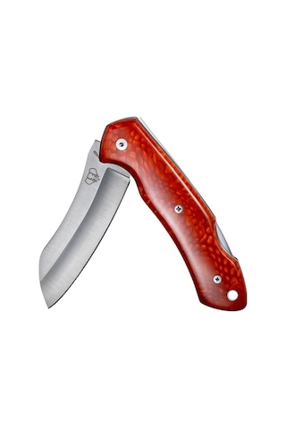 Cudeman 346-jrf Tundra Red Juma Deri Kılıflı Kamp Çakı Kırmızı