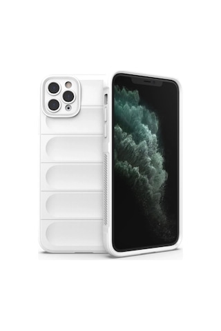 Özel I Phone 11 Pro Kılıf Optimum Silikon - Krem Fırsat