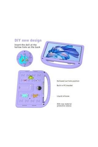 Youtek Honor9 Tablet Kılıfı: Sarı Renk, Ayaklı Stant Ve Taşınabilir Tasarım - Çarpma Ve Çiziklerden Koruma