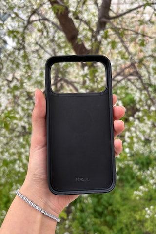Apple, Uyumlu iPhone 17 Pro Max Yılan Desenli Kabartma Dokulu Kılıf Siyah