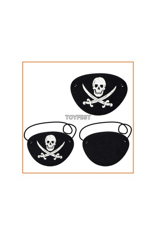 Kaptan Jack Sparrow - Göz Maskesi Çocuk Korsan Kostüm Aksesuarı