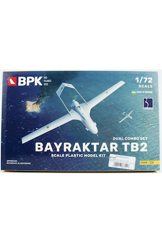 Big Planes Kits 7230 1/72 Ölçek, Bayraktar Tb2 İkili Set , Silahlı İnsansız Hava Aracı, Plastik Model Kiti-55946