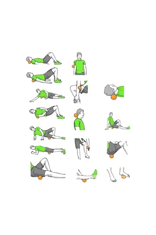 Moveevo Mavi Multi Bölge Masaj Topu: Omuz-bacak-ayak Fasya Gevşetici, Kas Ağanlığı Ve Yorgunluk Kaldırıcı Açık Mavi