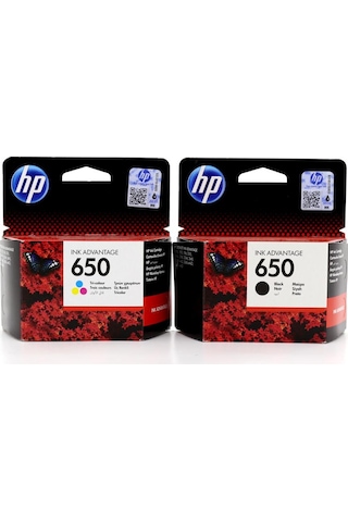 Hp 650 Cz101A / Cz102A Set Kartuş Paket