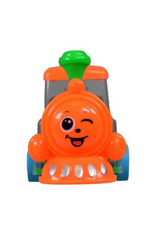 Ctoy Işıklı Sesli Şeffaf Tren Turuncu