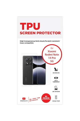 Xiaomi Redmi Note 14 Pro 5g Ekran, Arka Ve Yan Koruyucu Fullbody Kaplama Tpu Film