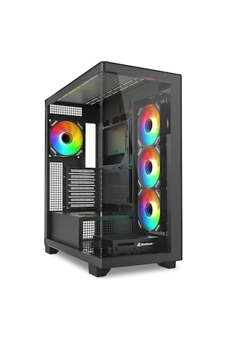 Sharkoon Kasa Mıd Tower Psusuz 4xfan Elıte Shark Ca500 Black Sharkoon Kasa Mıd Tower Psusuz 4xfan Elıte Shark Ca500 Black
